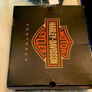 Black Harley Davidson boots zip side lace in back 6.5 size brand new